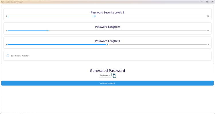Dynamensions Password Generator - PC - (Windows)