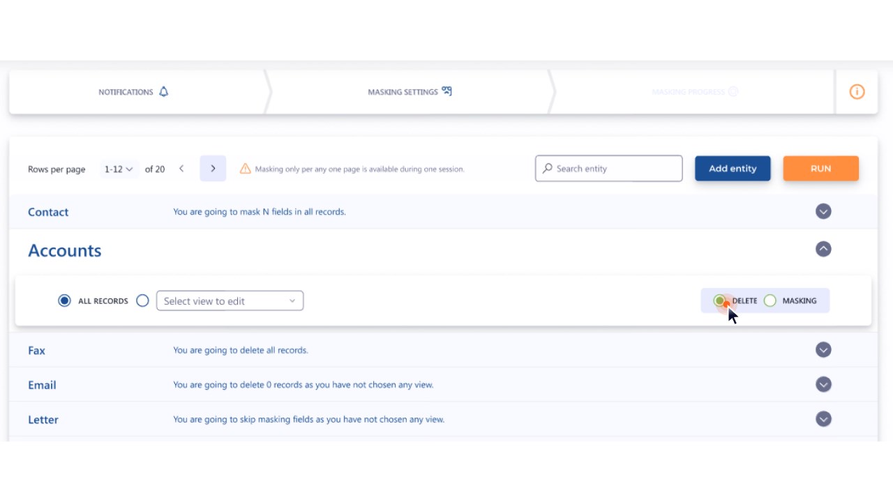 Snapshot 2 of UDS Business Data Masking Demo