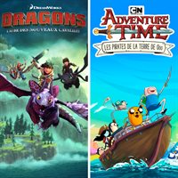 Adventure Time : Les pirates de la terre de Ooo et Dragons : L’Aube des Nouveaux Cavaliers