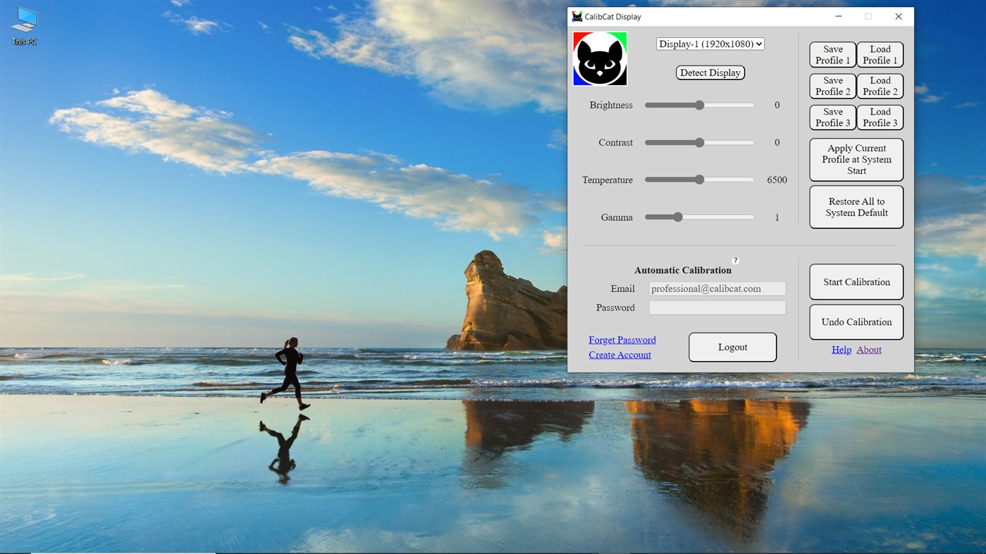 #2. Calibcat Display Gamma Control (Windows) Podle: DIGITCUP