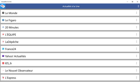 Actualité à la Une Screenshots 1