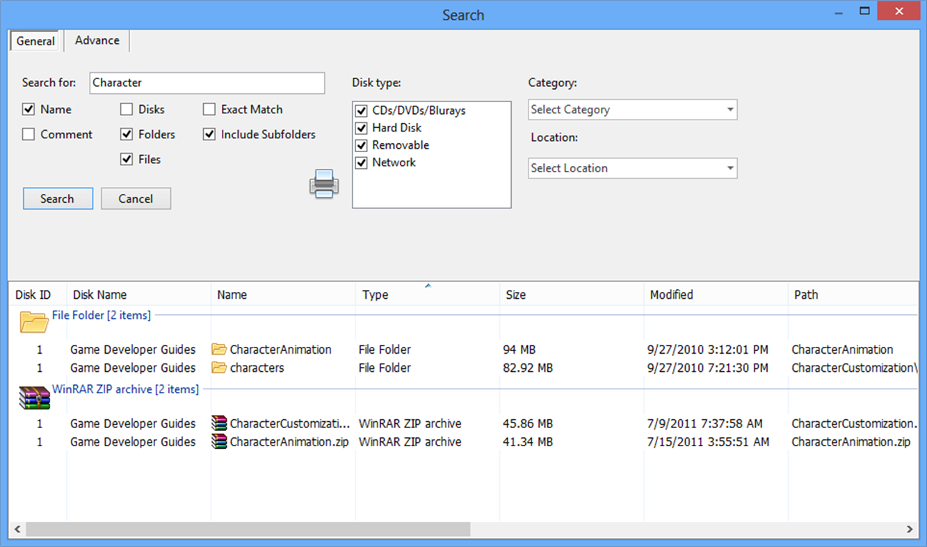 #3. Easy Disk Catalog Maker (Windows) Podle: RBSoft