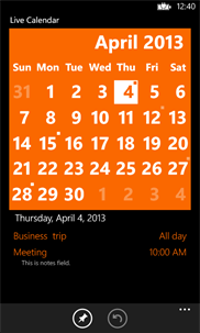 Live Calendar screenshot 3