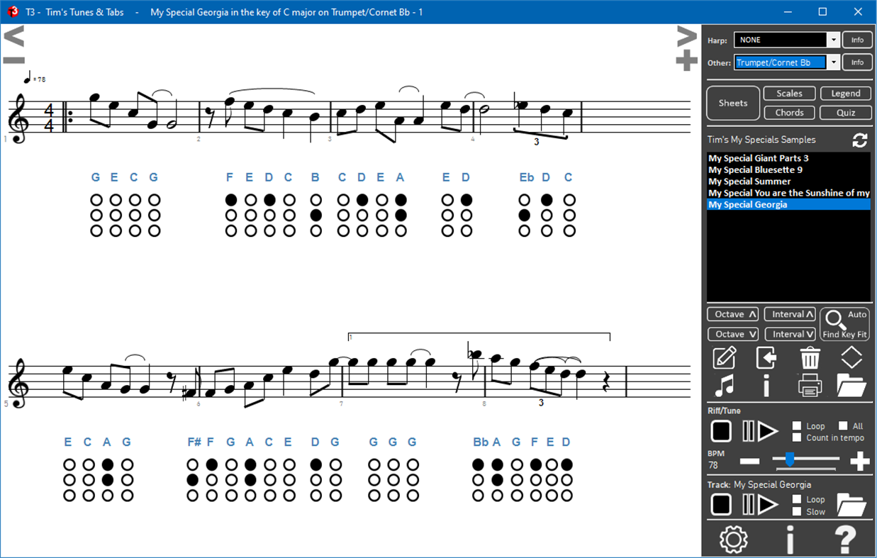 #6. T3 Tim's Tunes & Tabs MAX (Windows) Bởi: HarpBender