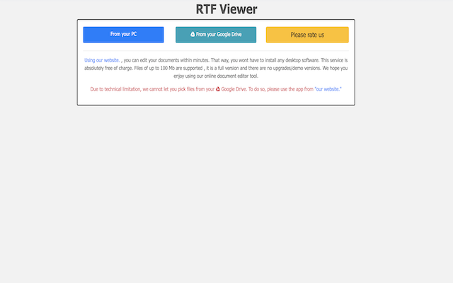 RTF File Viewer