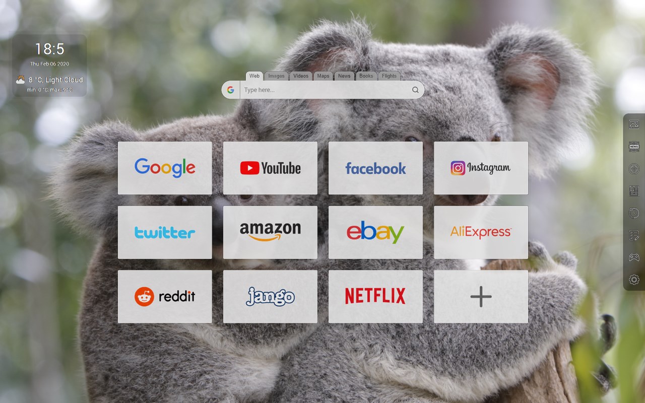 Koalas HD Wallpapers - Custom New Tab