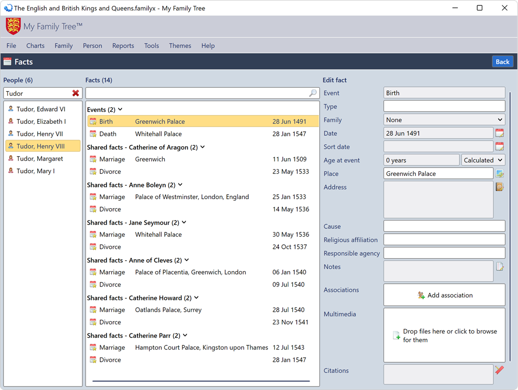 #9. My Family Tree (Windows) 来自: Chronoplex Software