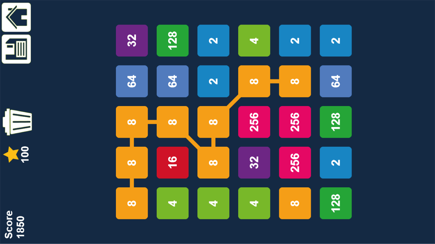 #4. 2048 Connect n Merge Numbers: Match 3 Block Puzzle (Windows) De: Amr Hassan