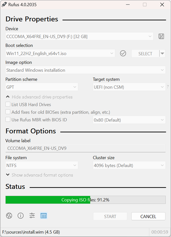 #1. Rufus (Windows) بواسطة: Akeo Consulting