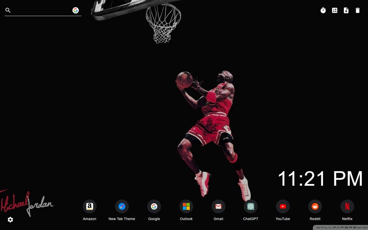 Michael Jordan Wallpaper New Tab