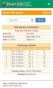 Indian Railways @etrain.info screenshot 4