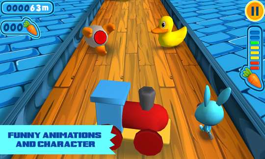 Turbo Fast Bunny Fun Run Game screenshot 4