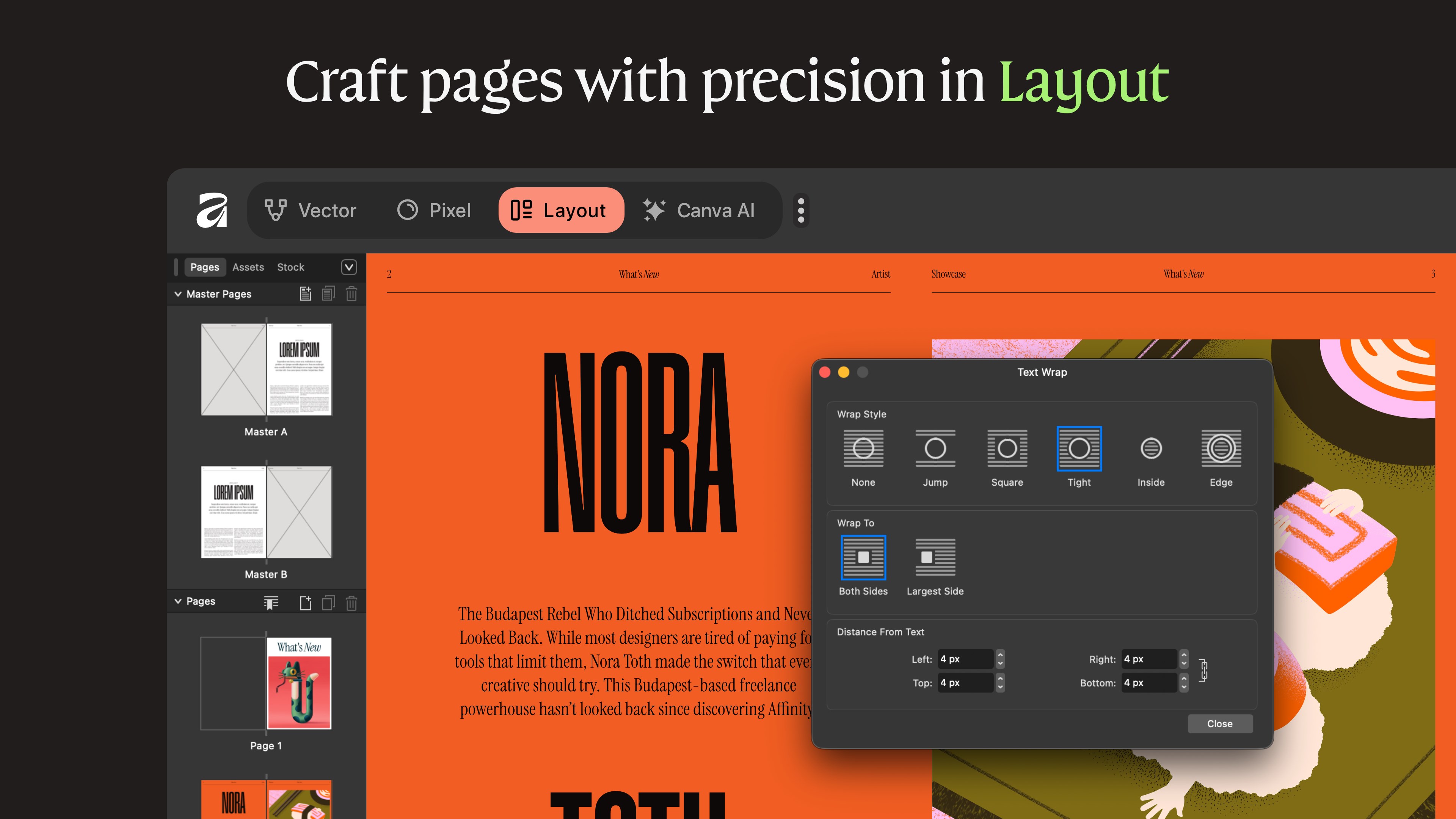 Affinity by Canva screenshot