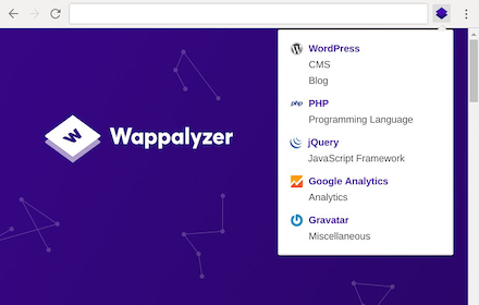 Wappalyzer - Technology profiler small promo image