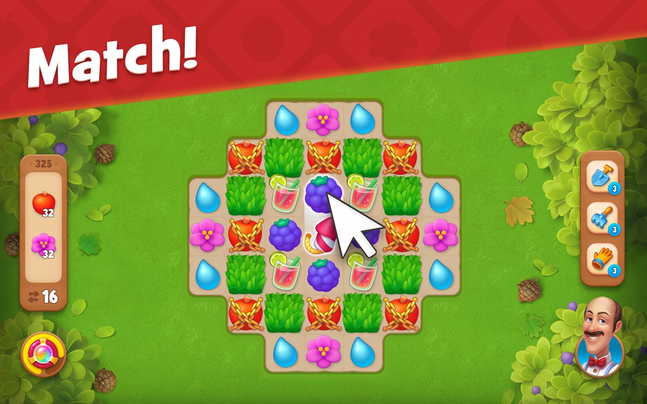 #1. Gardenscapes (Windows) By: Playrix