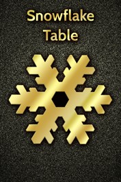Snowflake Table - Black Spades