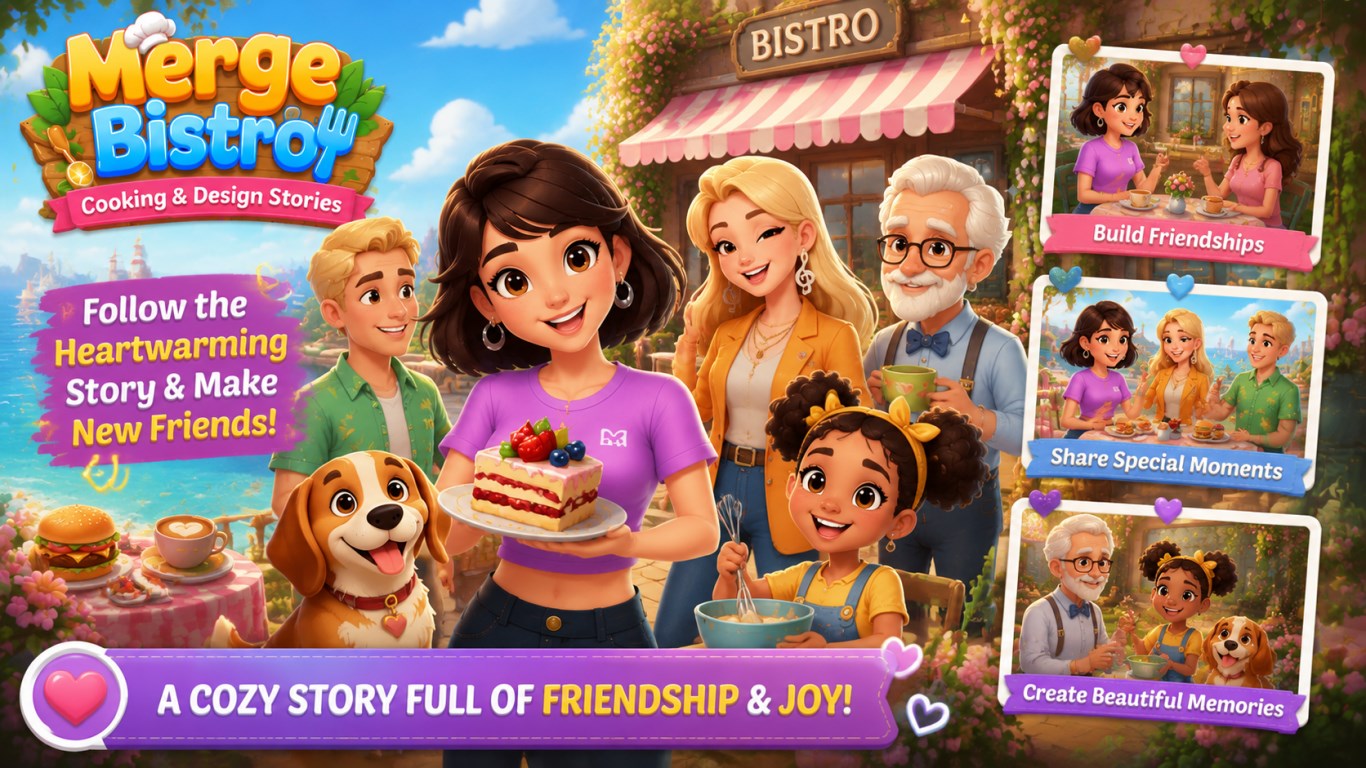 Merge Bistro: Cooking & Design Stories screenshot