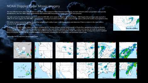 NOAA Doppler Radar Mosaic Imagery Screenshots 1