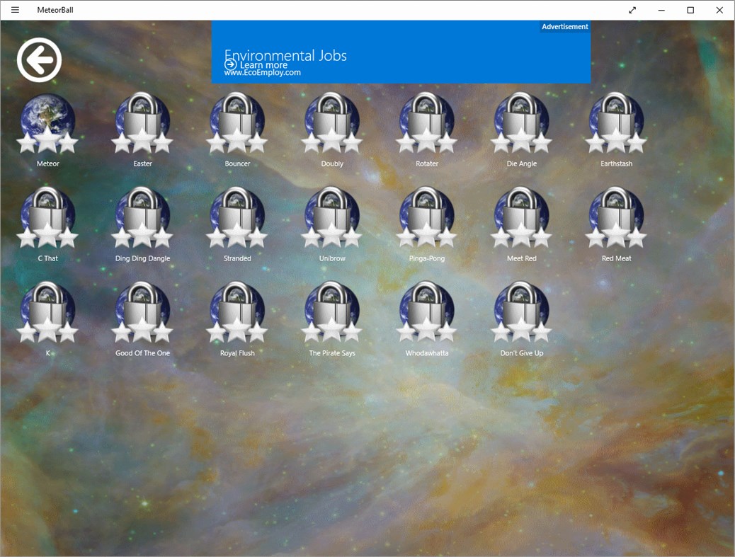 #2. MeteorBall (Windows) 게시자: Pingaboo Soft