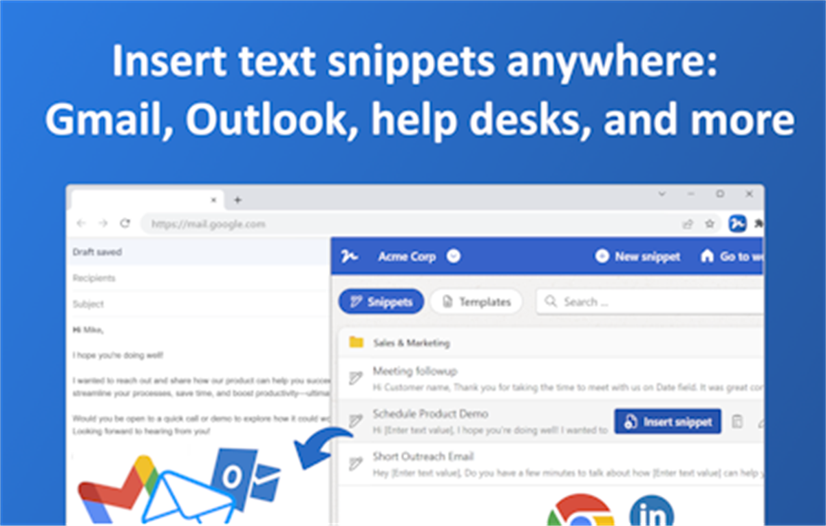 Text Snippets & Document Templates