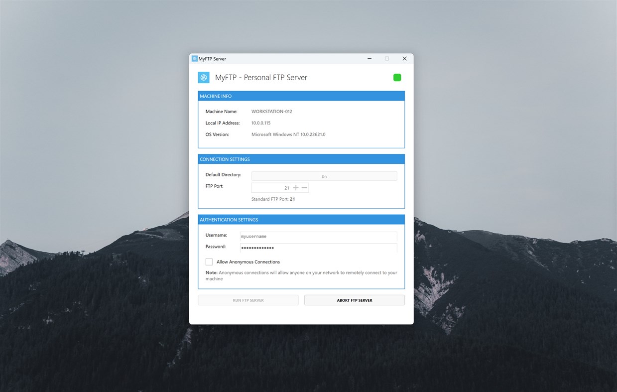 #1. Personal FTP Server (Windows) 由: EvlarSoft LLC