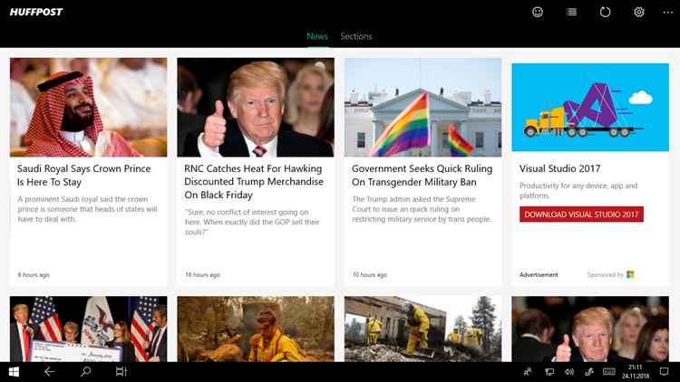 【图】News Reader for Huffington Post(截图1)