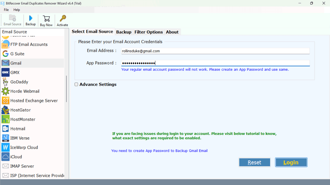 Snapshot 2 of BitRecover for Office 365 Duplicate Email Remover