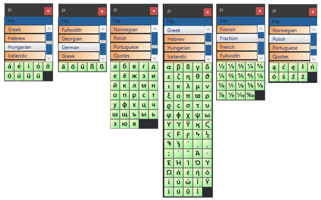 #1. NationalCharacters (Windows) Podle: Mirosław M. Mączka