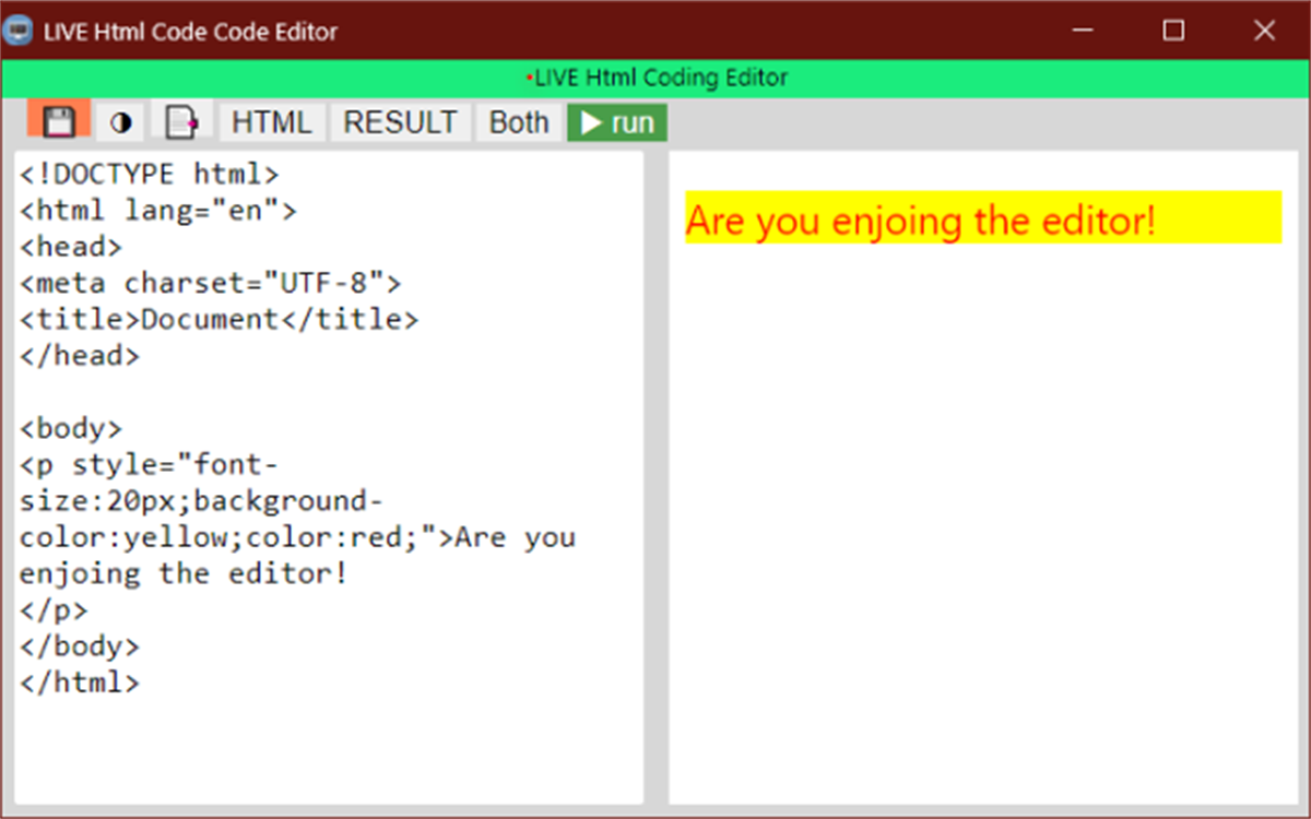 Live HTML Code Editor - Write & Run HTML Instantly