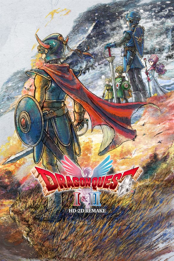 DRAGON QUEST I & II HD-2D Remake Xbox Series X|S and Xbox One cover art