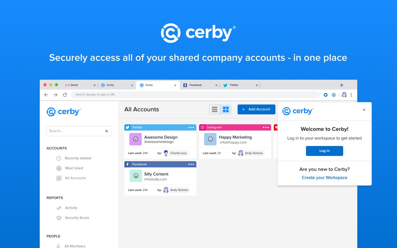 Cerby's browser extension promo image