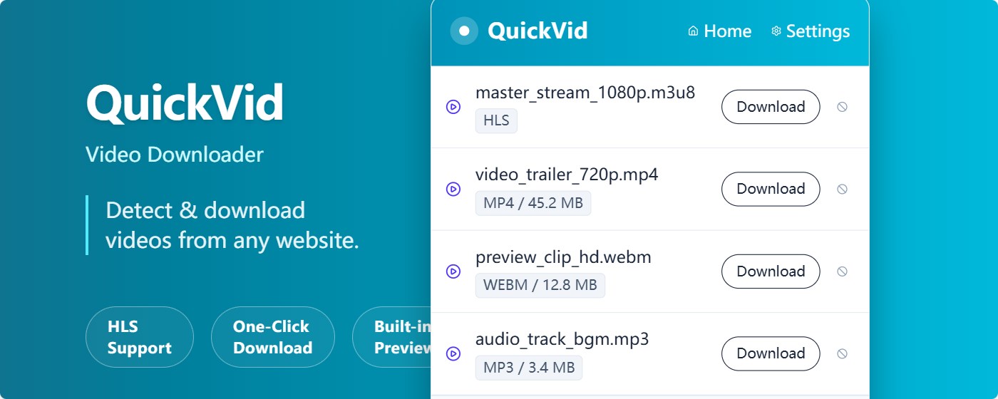 QuickVid Video Downloader