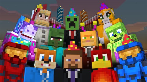 Minecraft 2nd Birthday Skin Pack