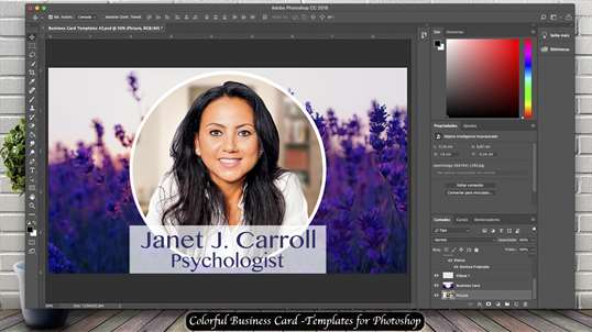 Colorful Business Card -Templates for Photoshop screenshot 3