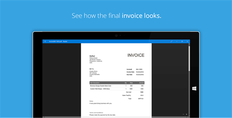 Free Invoice Generator Screenshots 2