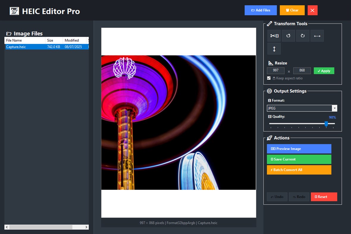 #3. HEIC to JPG PNG Converter Pro (Windows) By: Silamia2025
