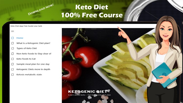 Keto Diet App Free Guide - Low Carb Ketogenic Diet - PC - (Windows)