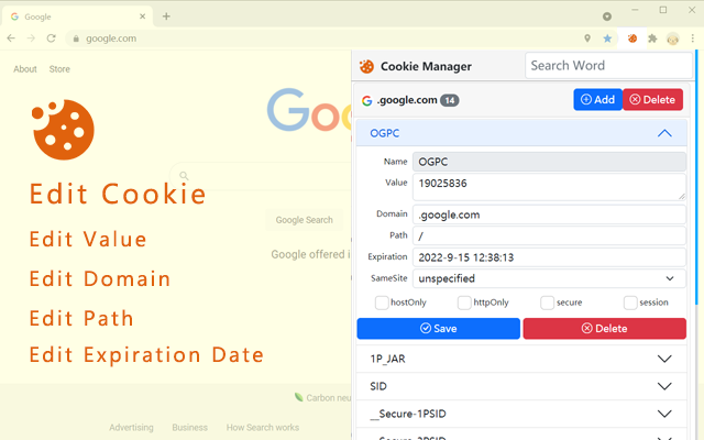 Cookie Manager