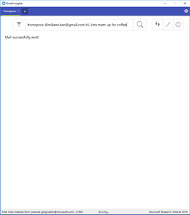 Email Insights, a Microsoft Garage Project screenshot 2