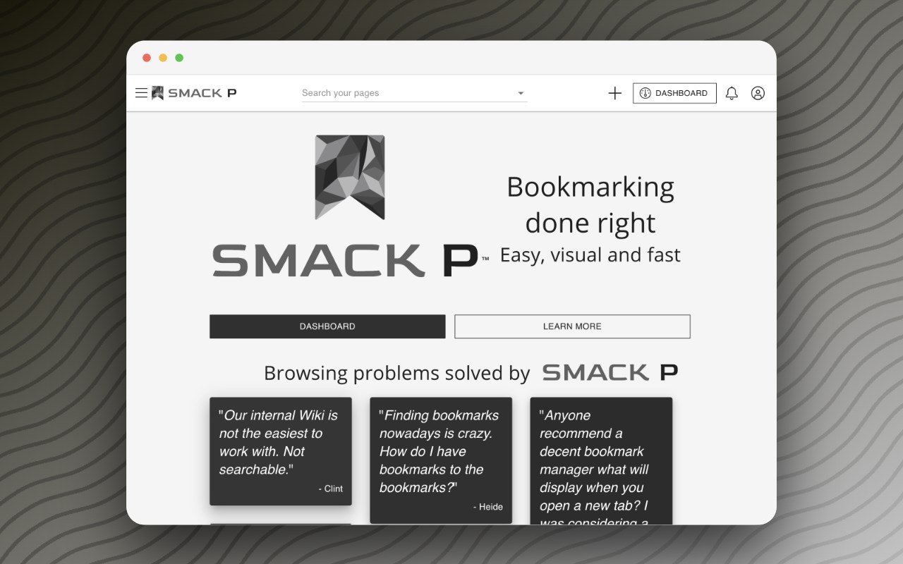 Smack P Bookmark Pinner