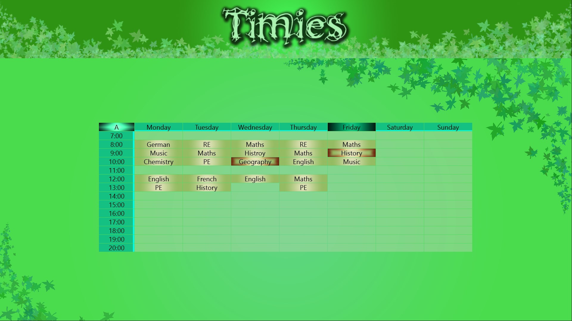 【图】Timies Timetable(截图3)
