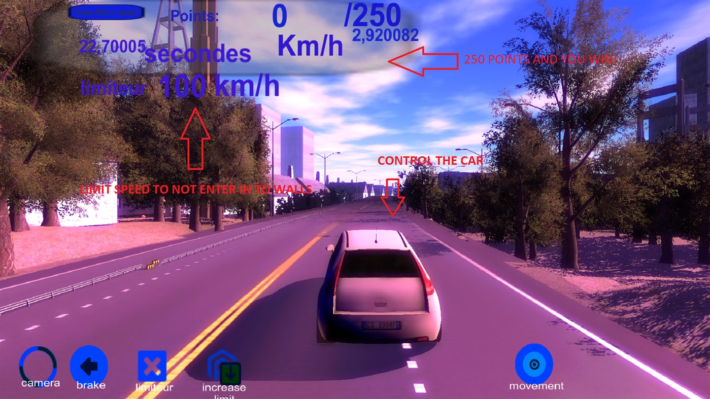 #2. Car Game in the forest 3 (Windows) Podle: jasonthedesign