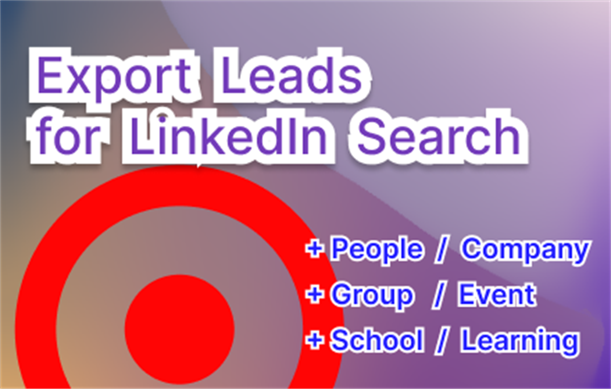 Search Export for LinkedIn™️(People+Company)