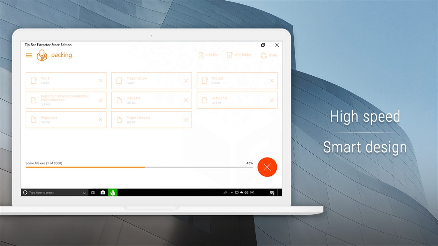 #4. Zip Rar Extractor Store Edition (Windows) Podle: Andrii Leshchinskiy