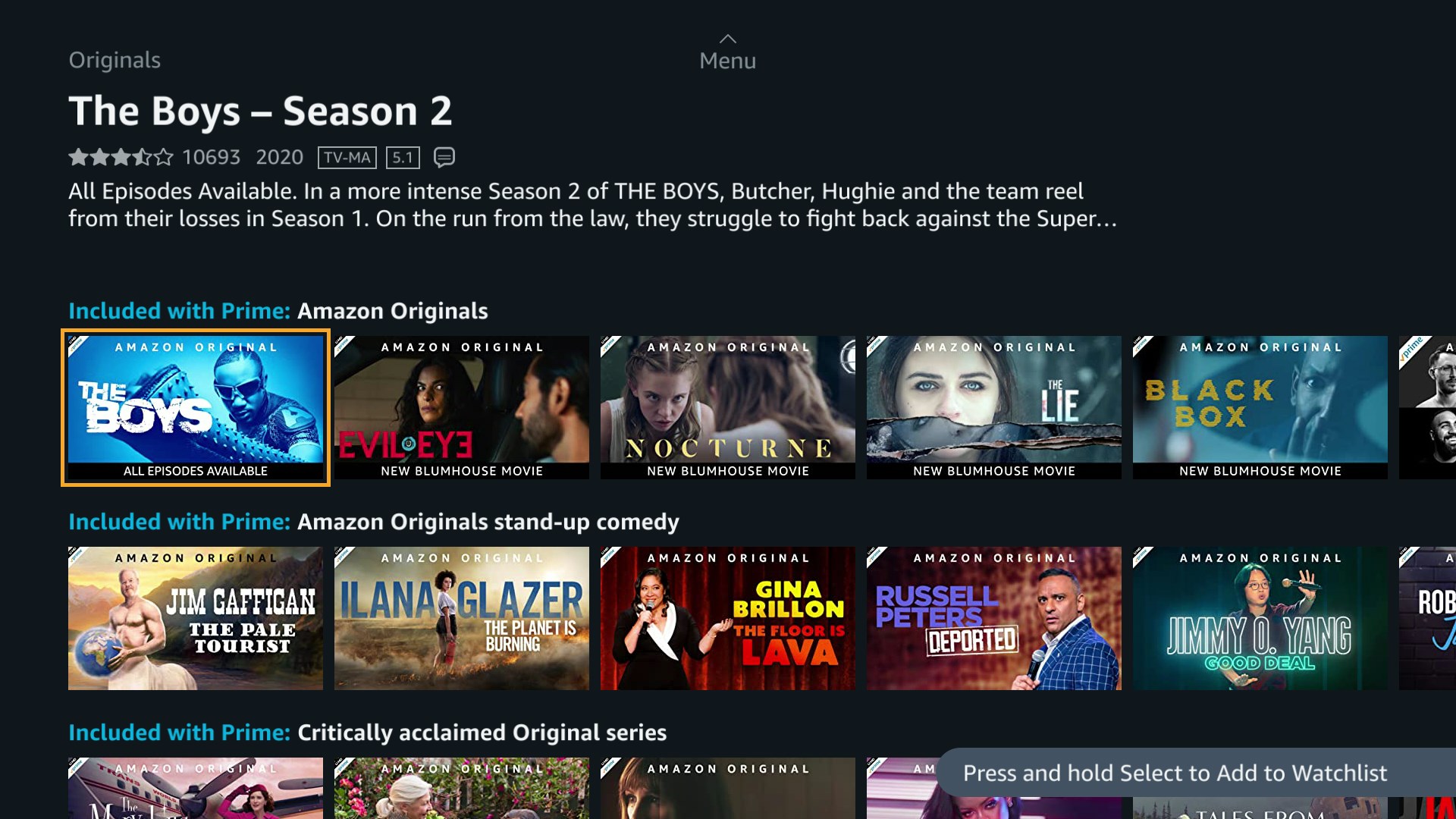 xbox one prime video app