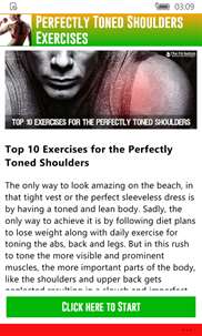 Perfectly Toned Shoulders Exercises screenshot 1