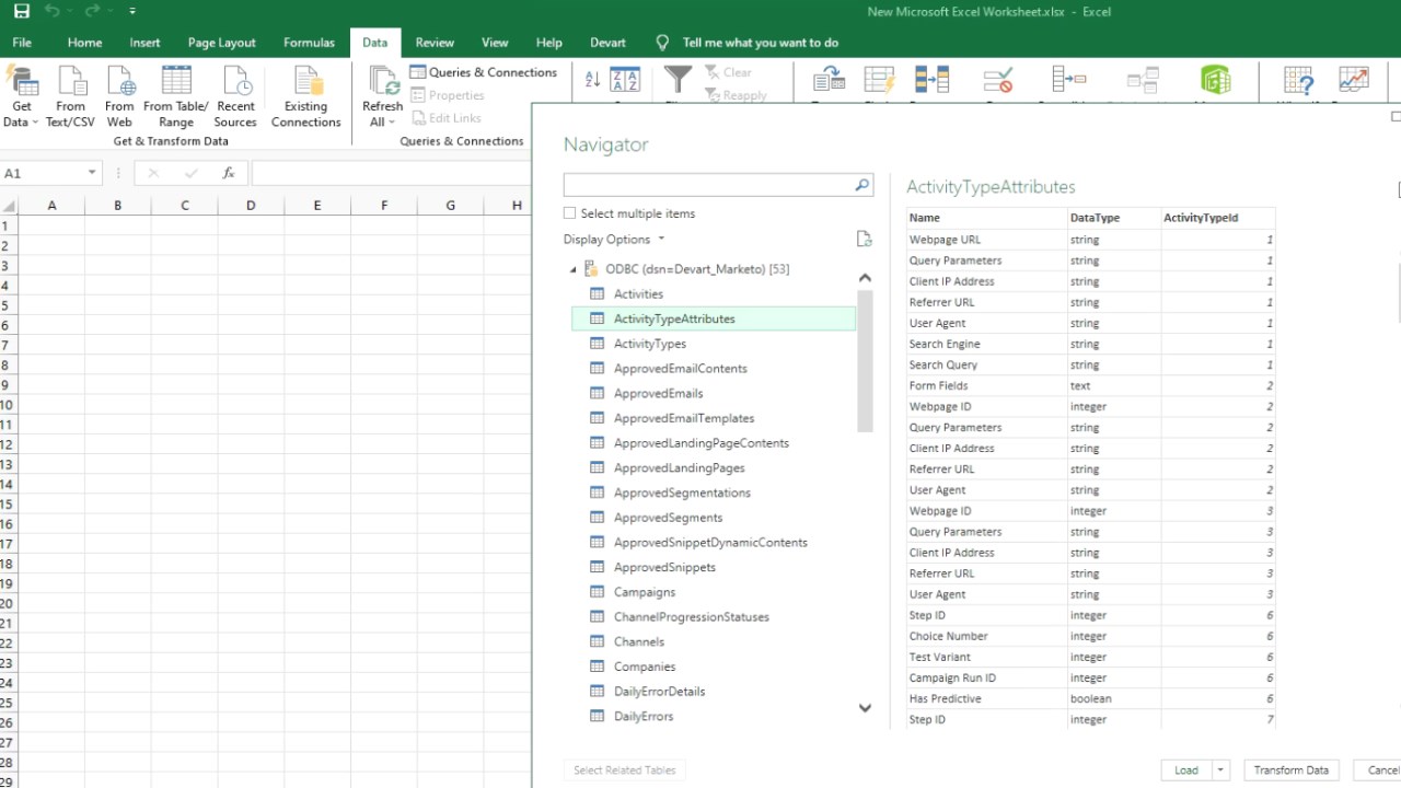 Snapshot 2 of Devart ODBC Driver for Marketo