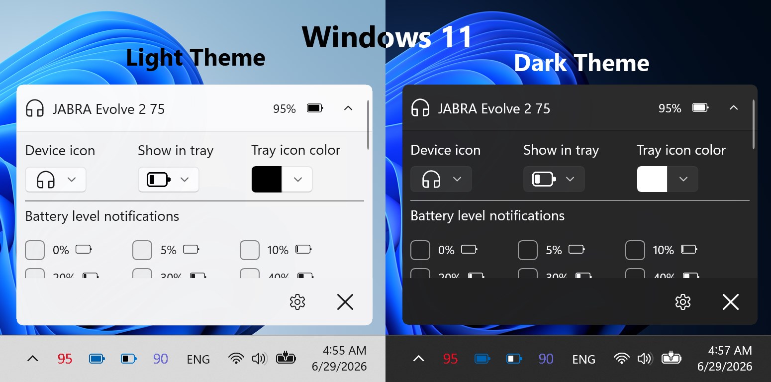 Bluetooth Battery Level screenshot