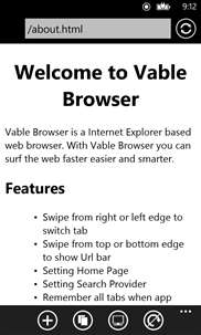 Vable Browser screenshot 1