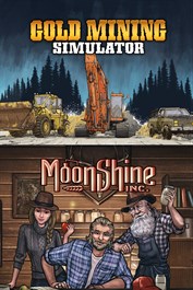 ゴールド＆スピリッツバンドル: ゴールドラッシュ：ゲーム (Gold Mining Simulator) と Moonshine Inc.